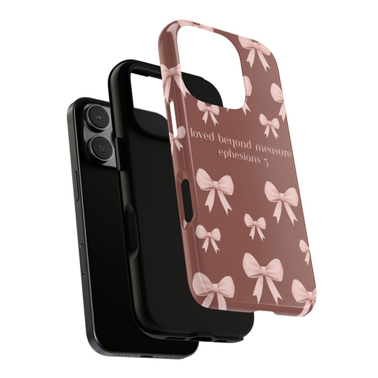 Pink Bows Phone Case- Ephesians 3