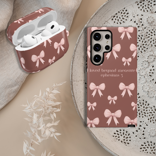 Pink Bows Airpod Case