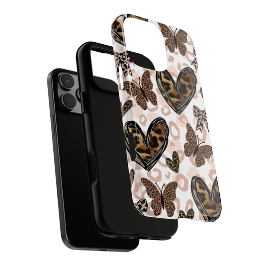 Cheetah Print Hearts & Butterflies | Samsung, Google, & iPhone