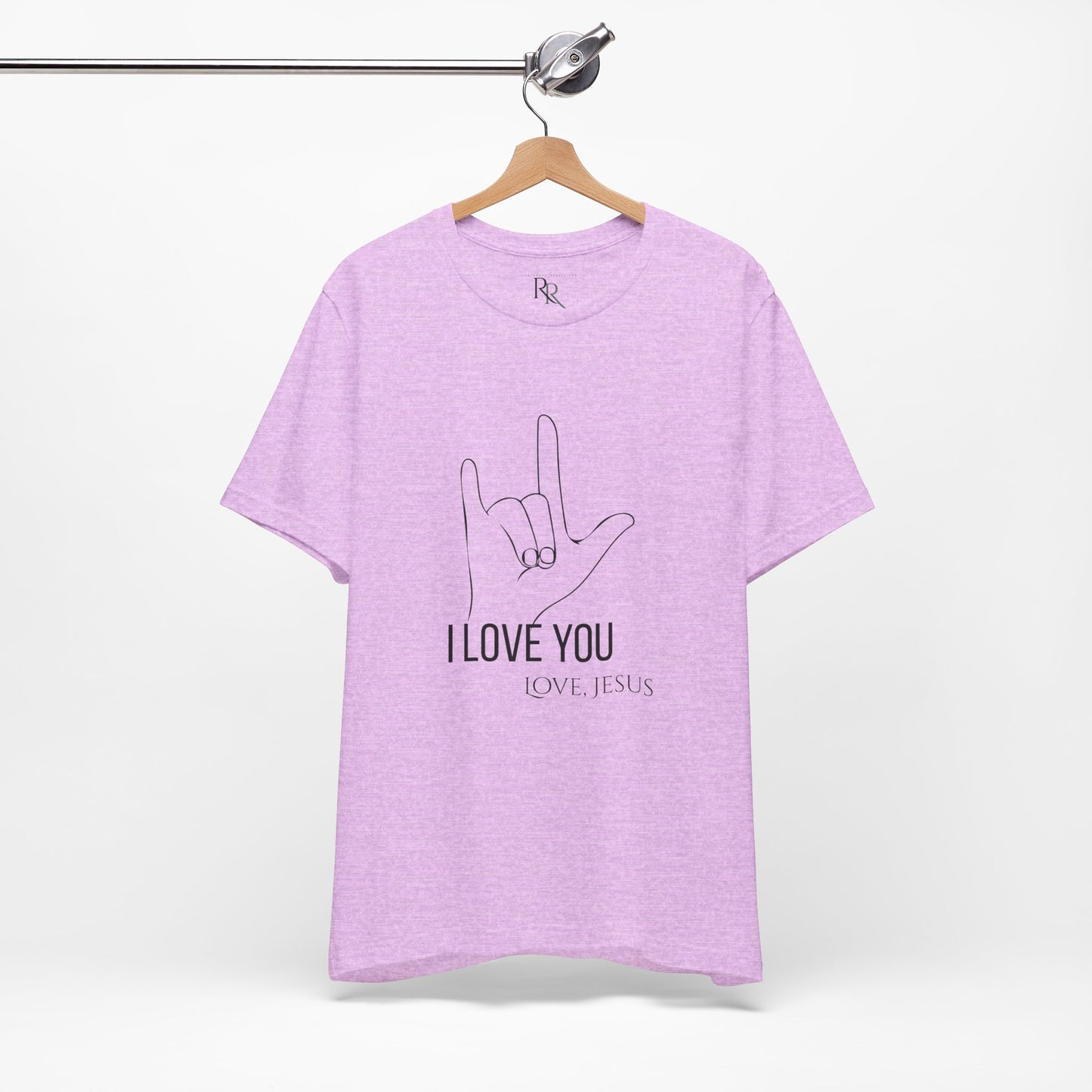 I Love You (Love, Jesus) T-Shirt — ASL Hand Sign Christian Tee-John 15:12