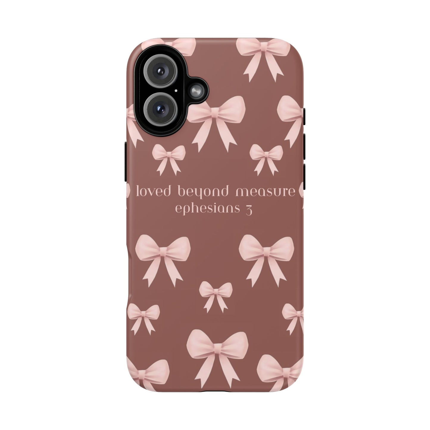 Pink Bows Phone Case- Ephesians 3