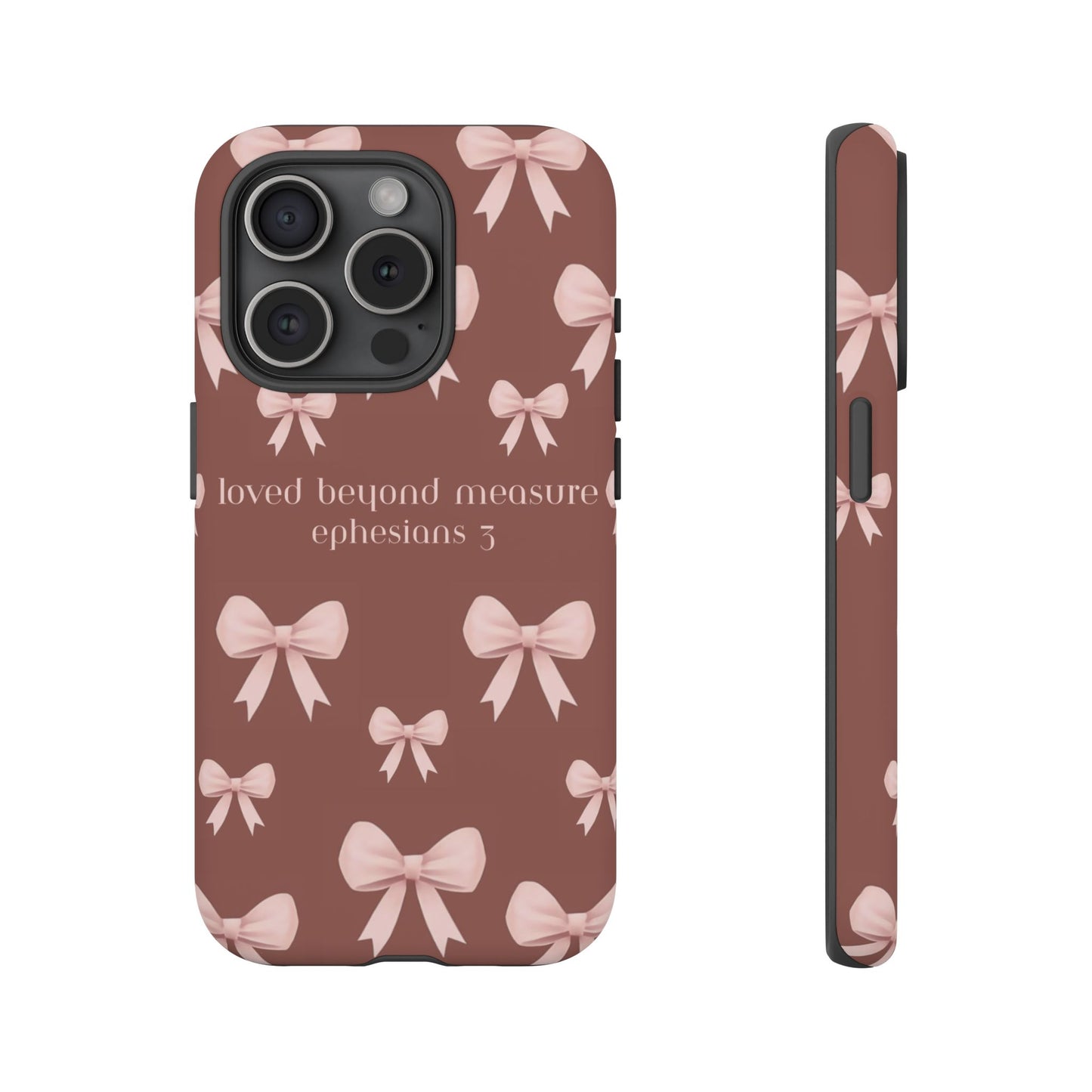Pink Bows Phone Case- Ephesians 3
