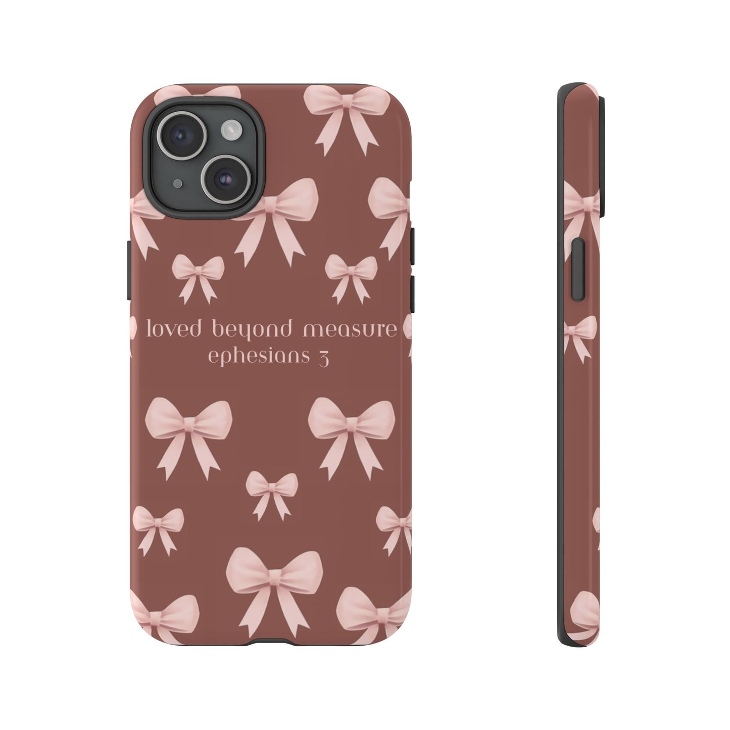 Pink Bows Phone Case- Ephesians 3