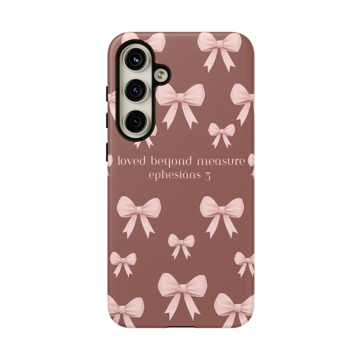 Pink Bows Phone Case- Ephesians 3