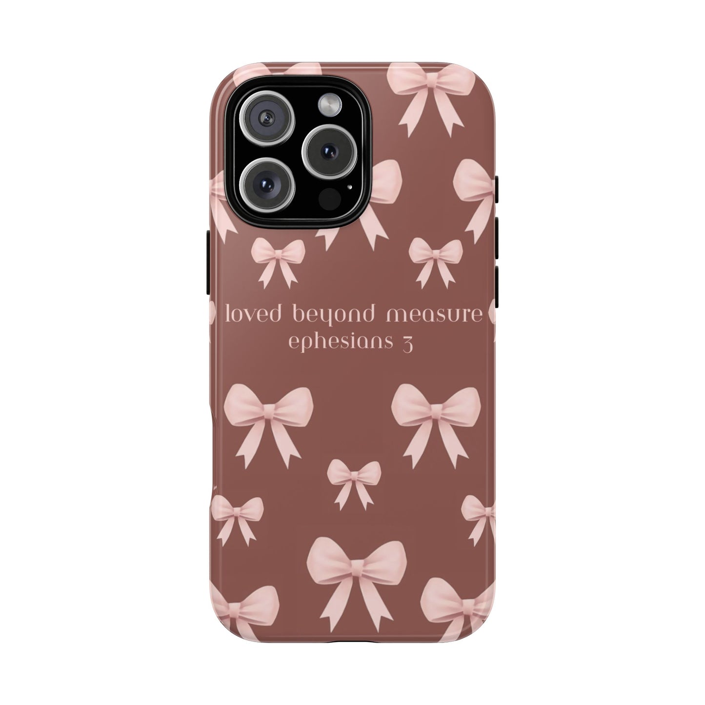 Pink Bows Phone Case- Ephesians 3