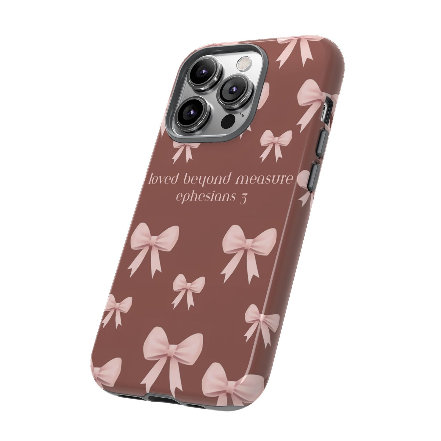 Pink Bows Phone Case- Ephesians 3