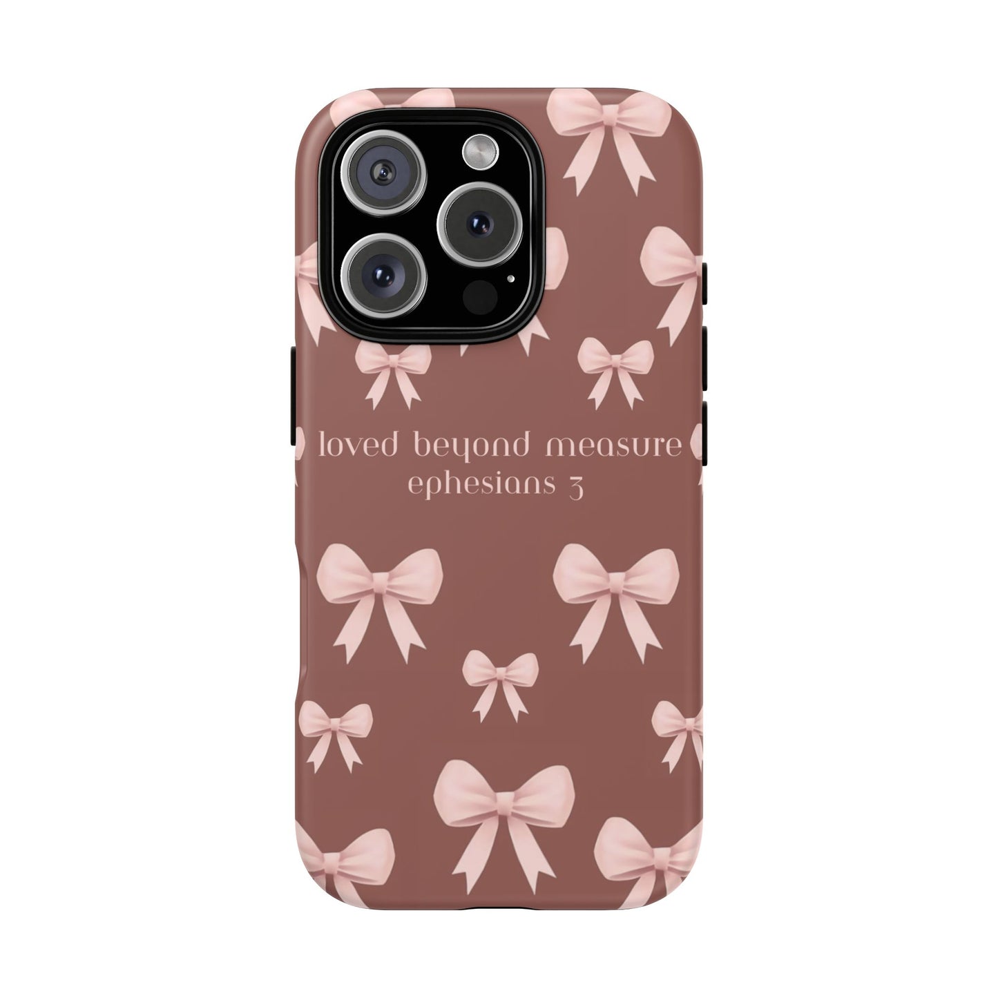Pink Bows Phone Case- Ephesians 3
