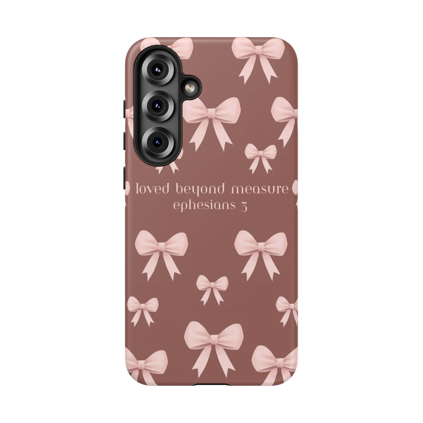 Pink Bows Phone Case- Ephesians 3