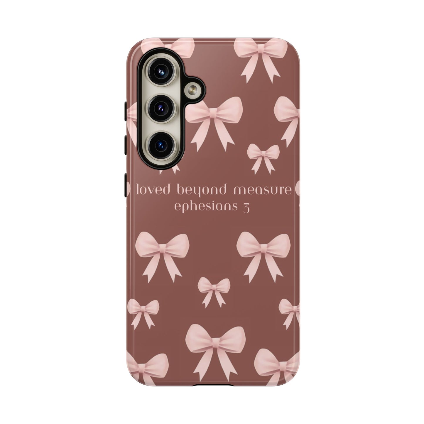 Pink Bows Phone Case- Ephesians 3