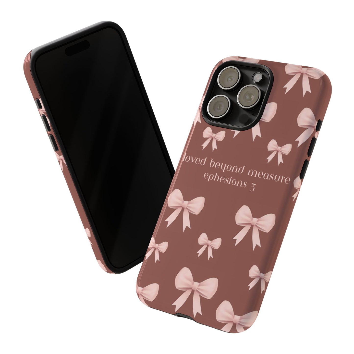 Pink Bows Phone Case- Ephesians 3