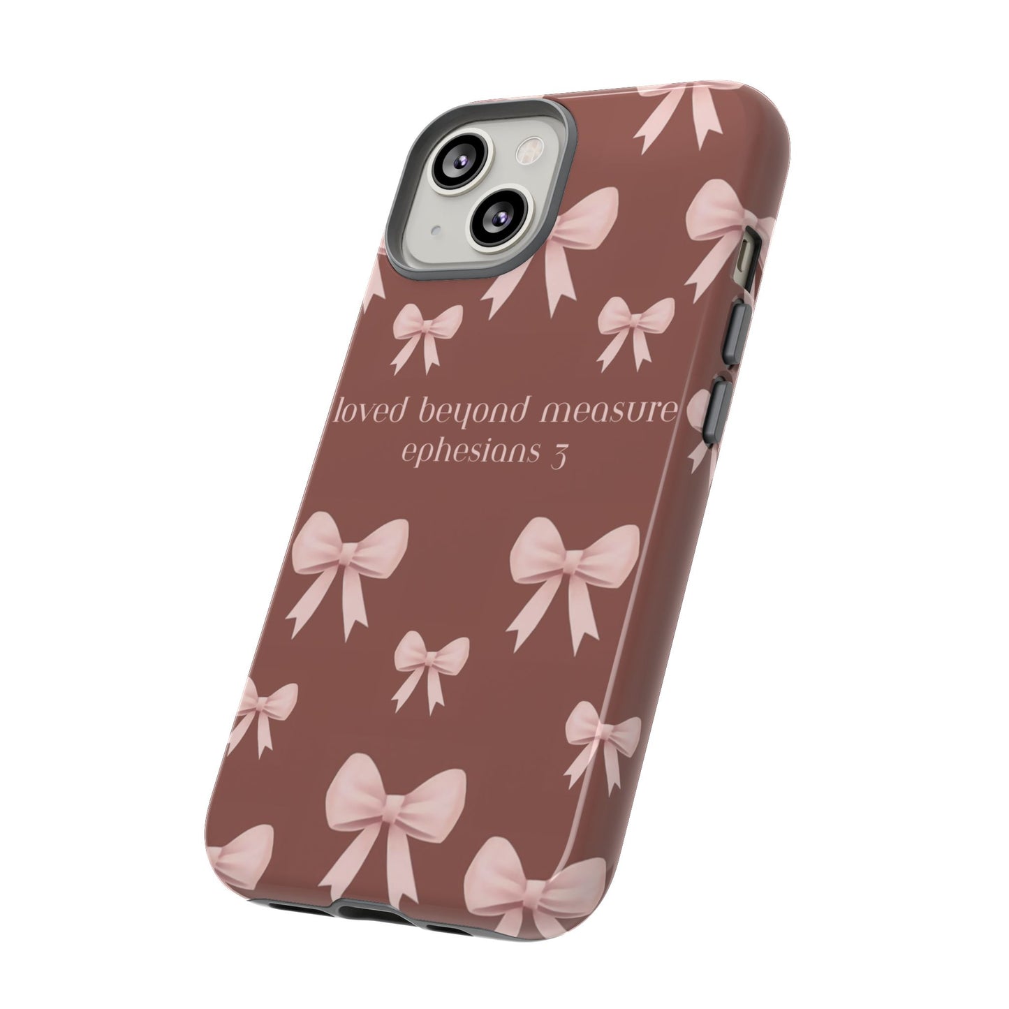 Pink Bows Phone Case- Ephesians 3
