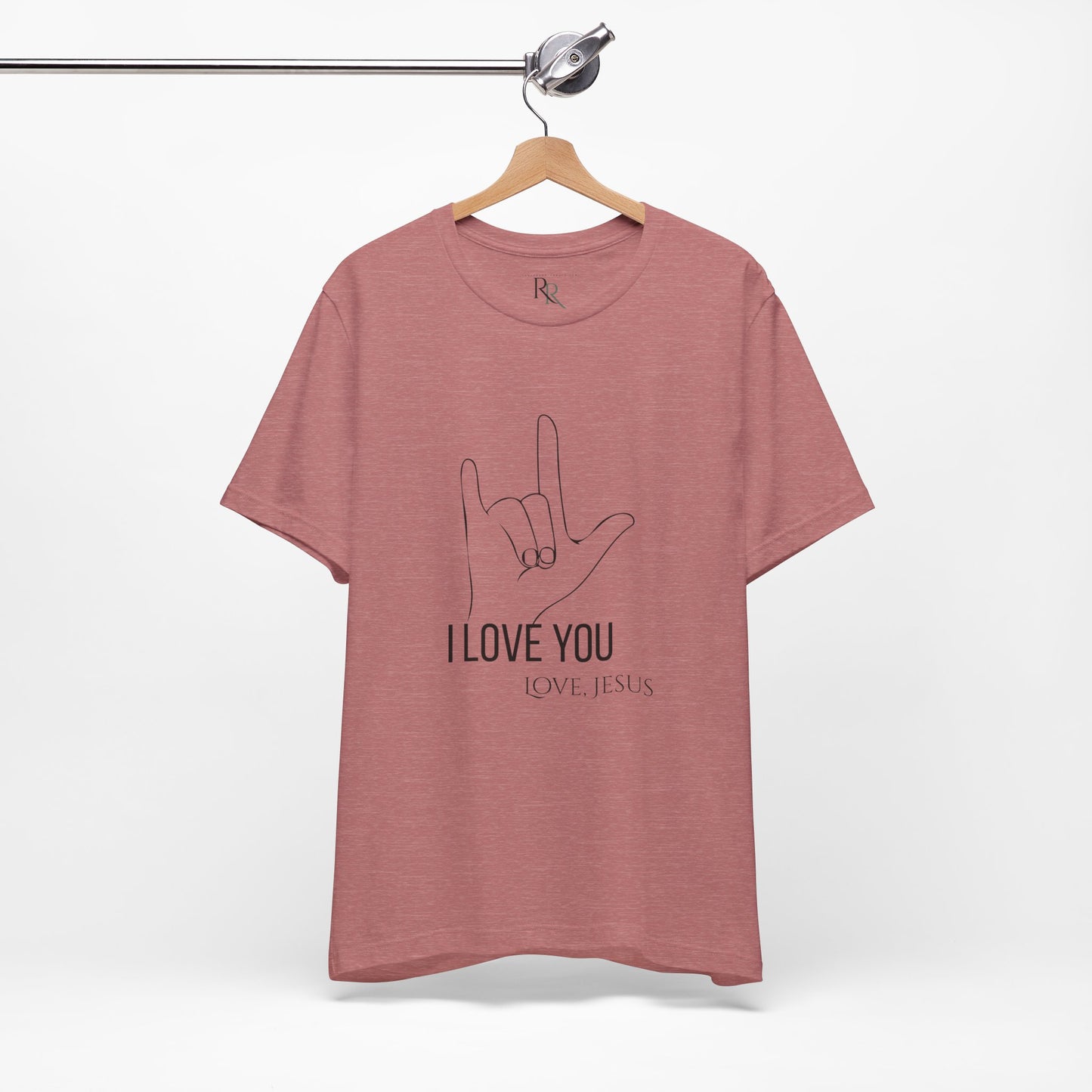 I Love You (Love, Jesus) T-Shirt — ASL Hand Sign Christian Tee-John 15:12