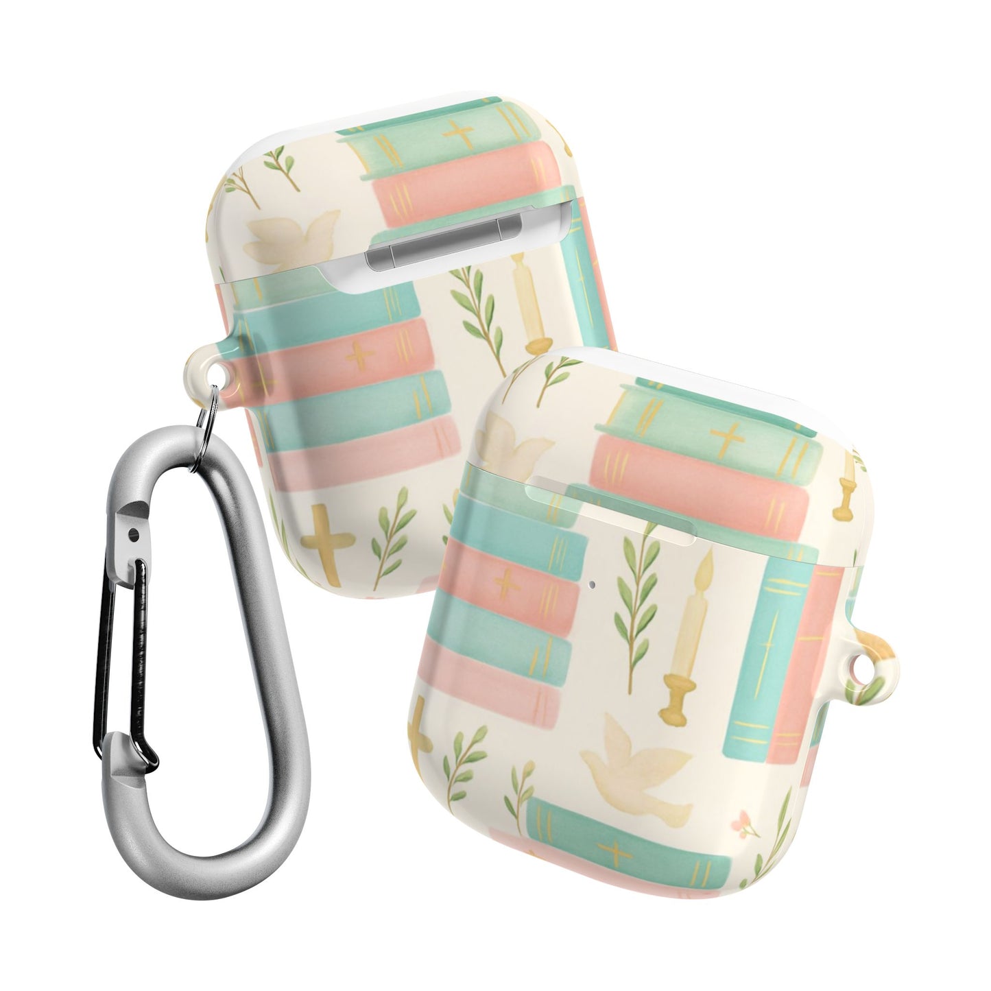 Pastel Bible Stack Airpod Case