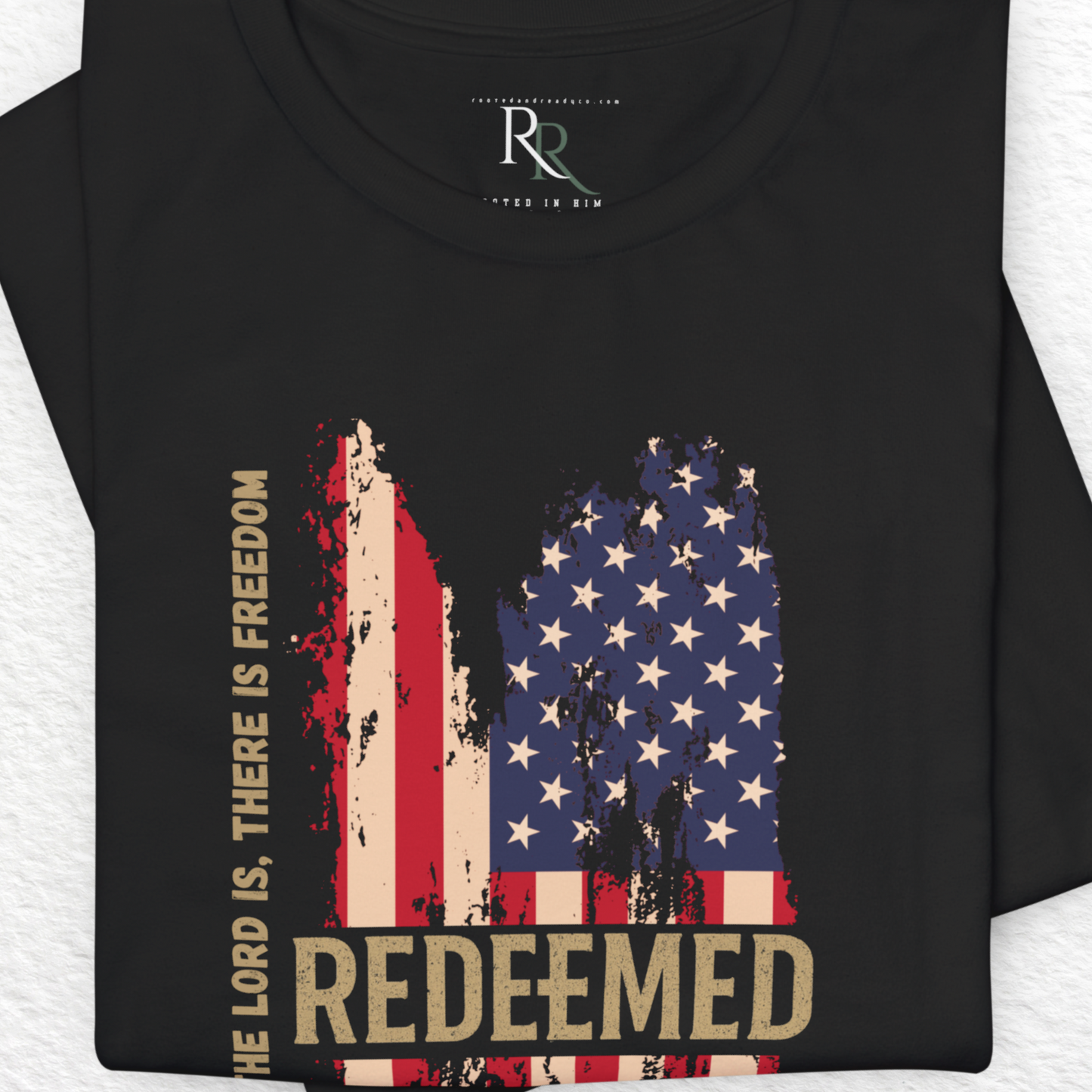 Redeemed American Flag- 2 Corinthians 3:17
