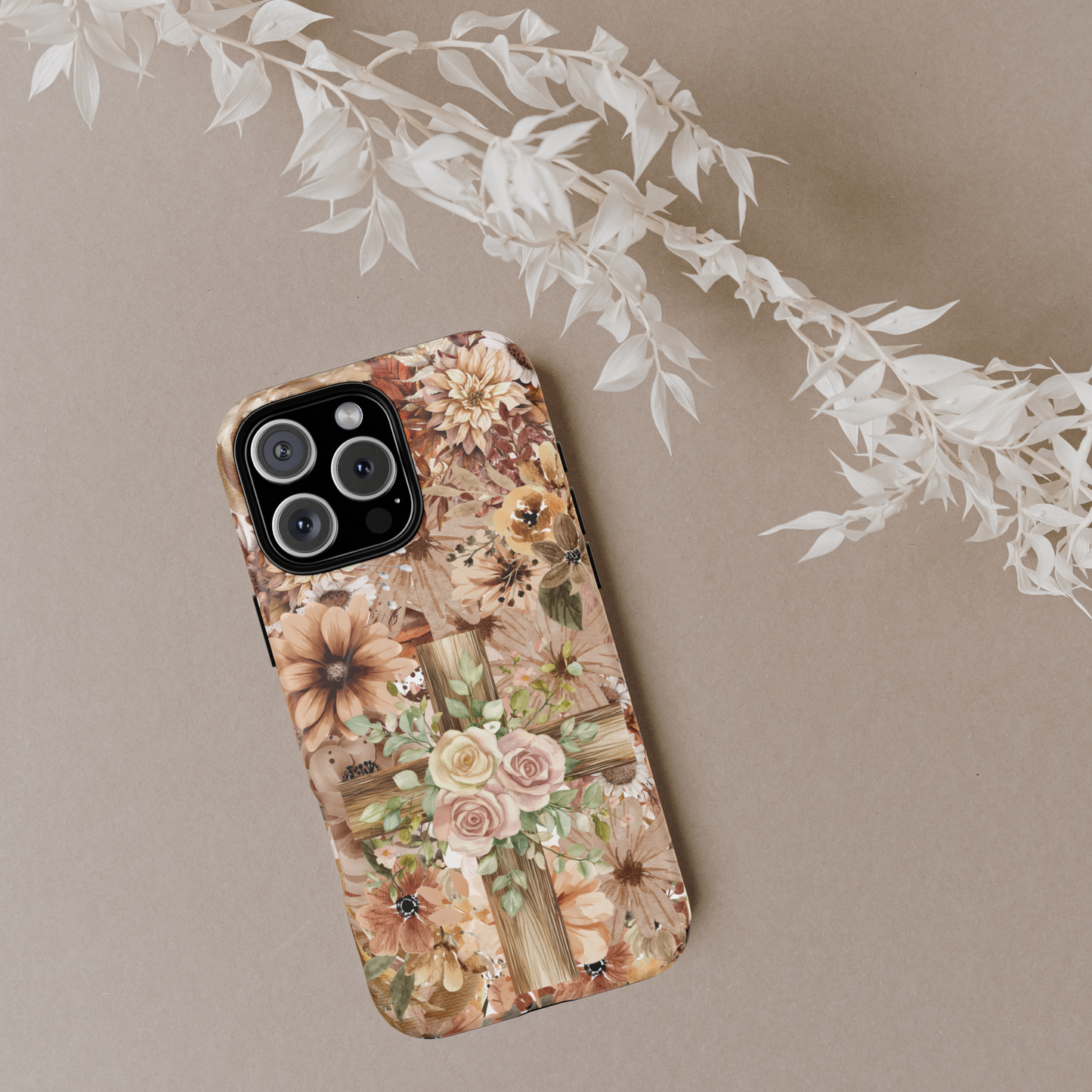 Vintage Floral Phone Case | Tough Magsafe iPhone Case