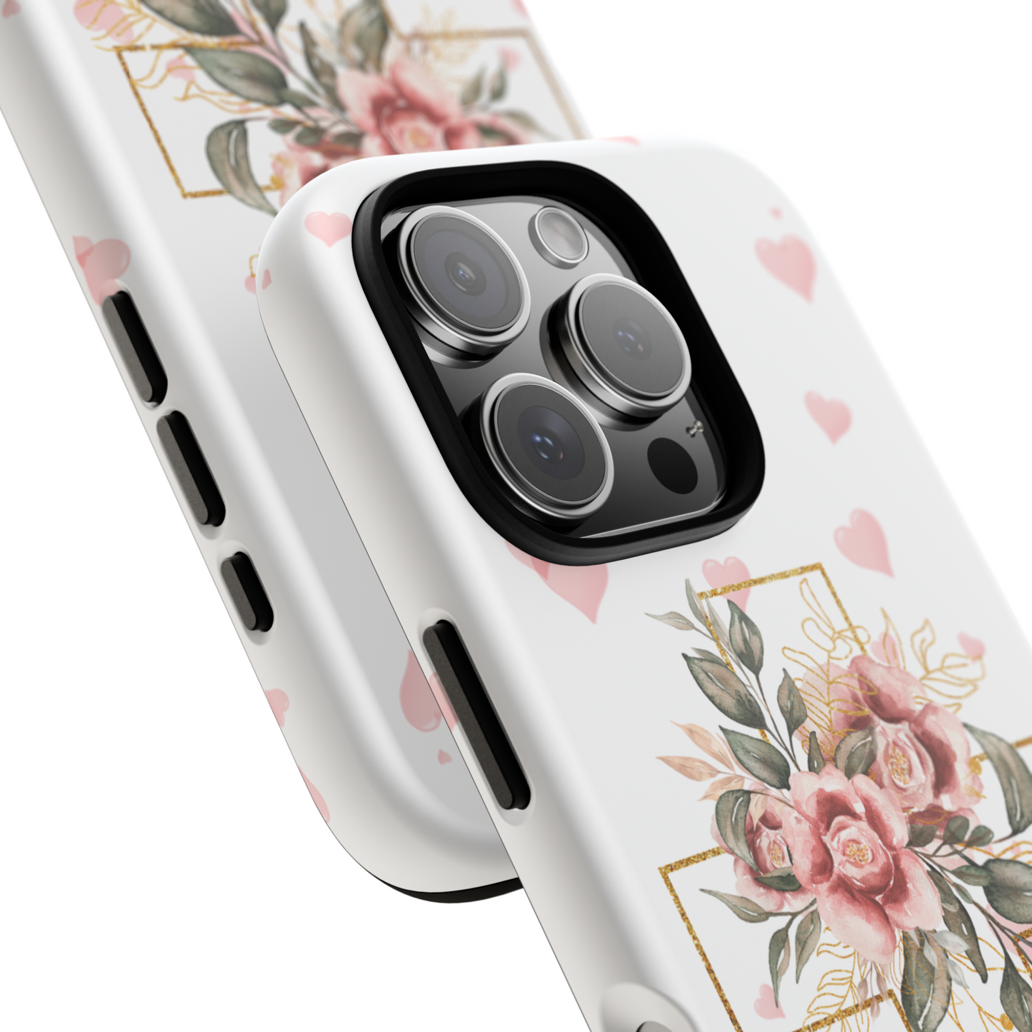 Pink Floral Cross Phone Case | Samsung, Google, & iPhone