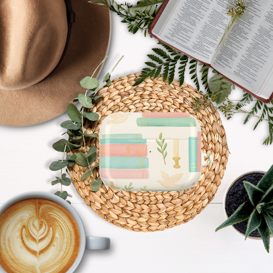 Pastel Bible Stack Airpod Case
