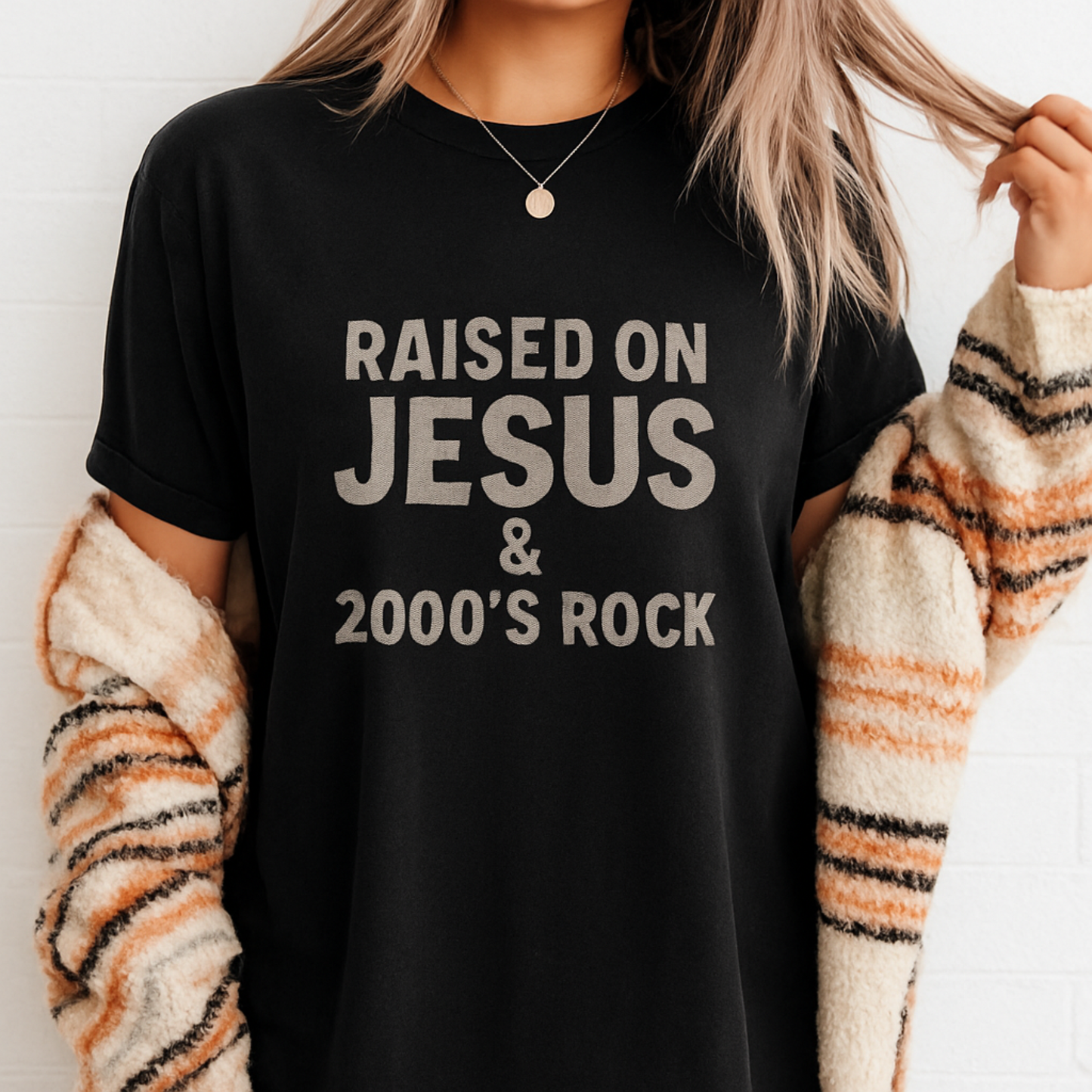 Raised on Jesus & 2000's Rock T-Shirt