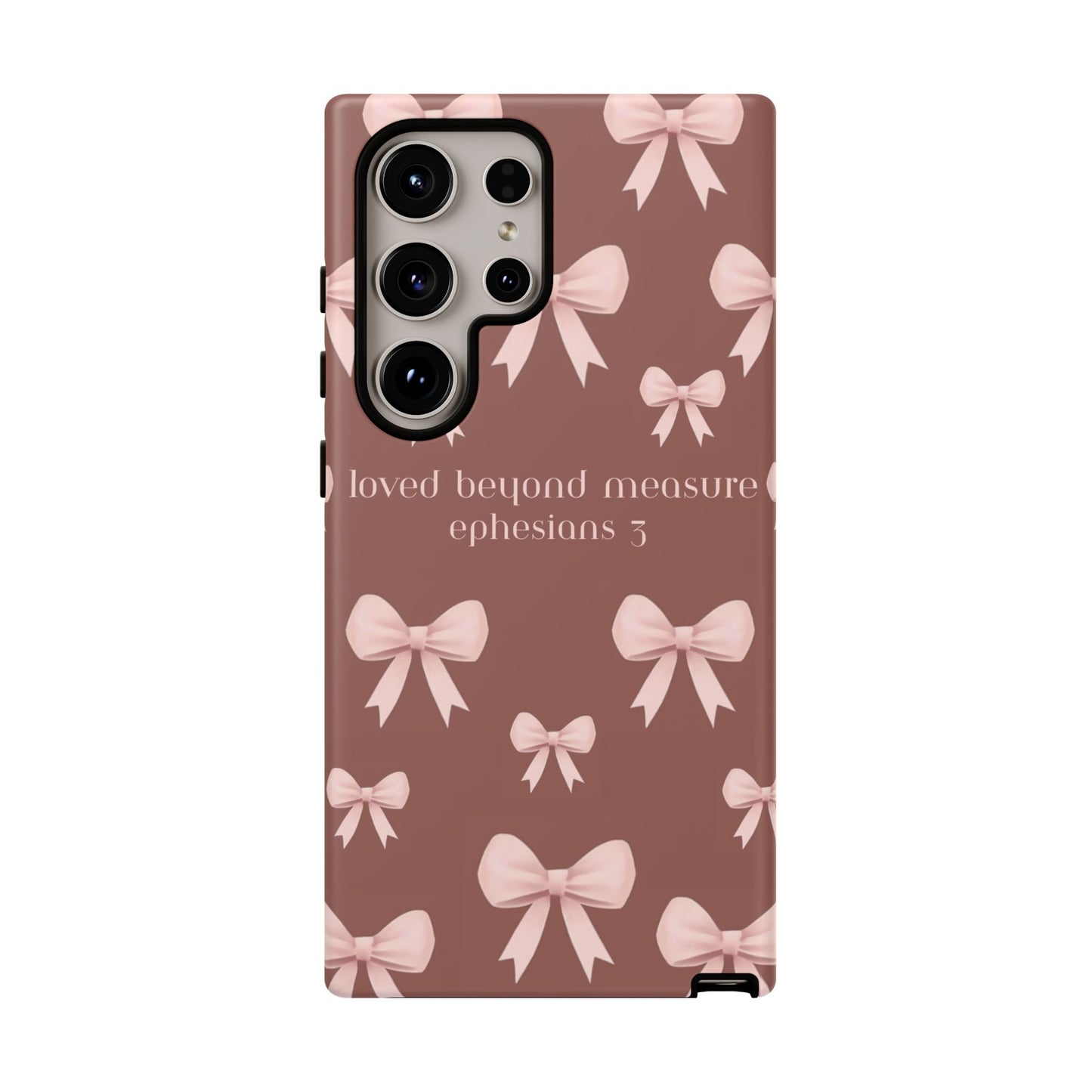 Pink Bows Phone Case- Ephesians 3