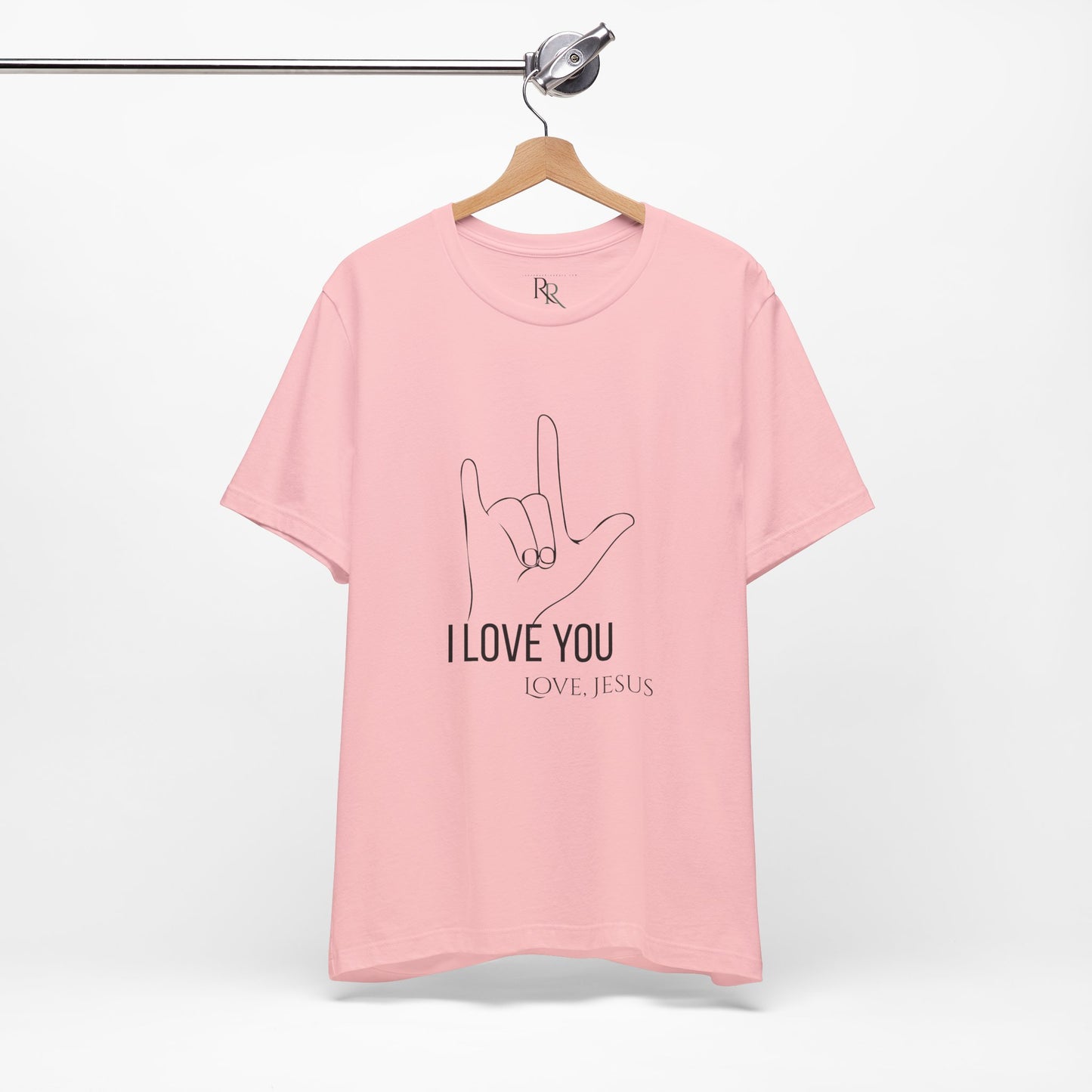 I Love You (Love, Jesus) T-Shirt — ASL Hand Sign Christian Tee-John 15:12