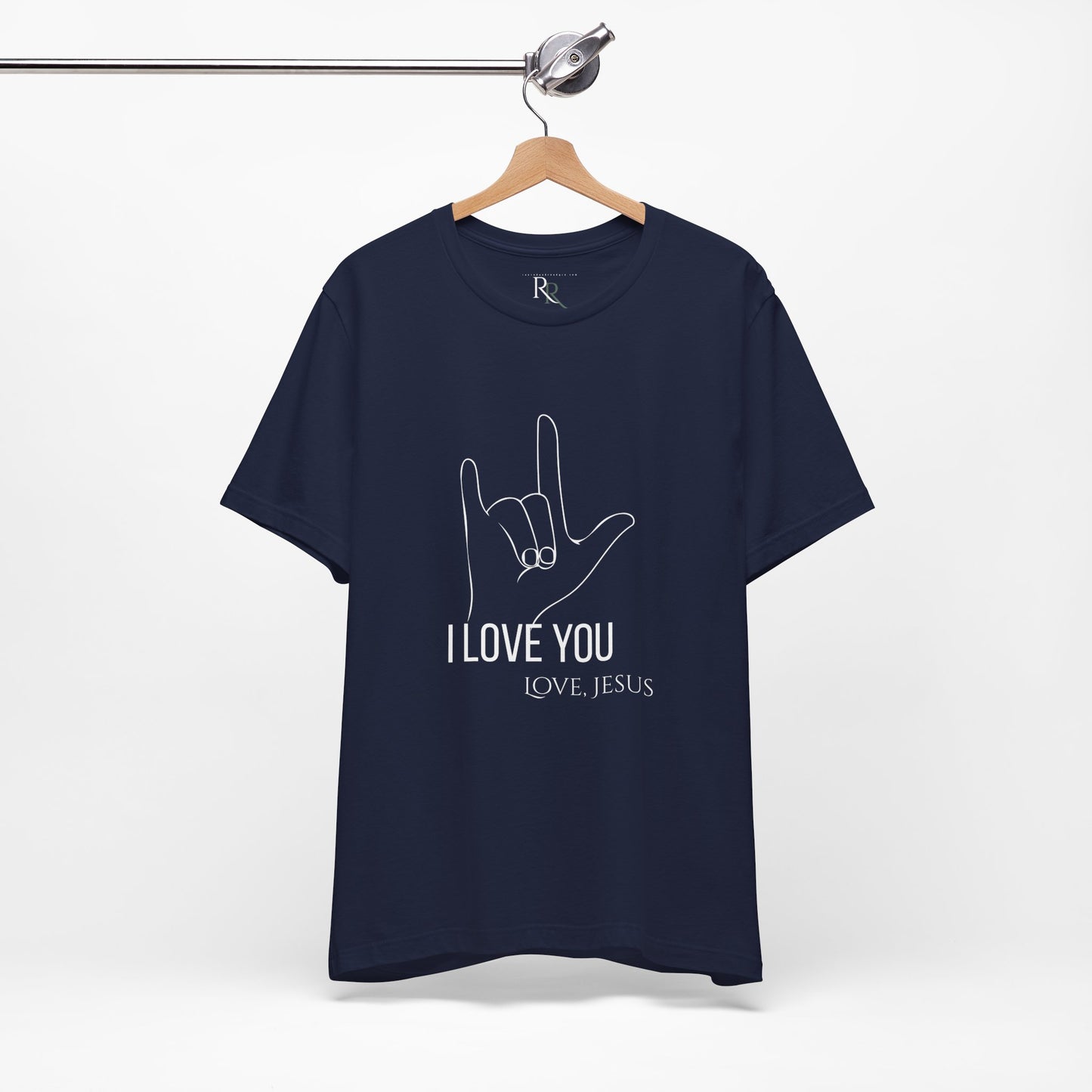 I Love You (Love, Jesus) T-Shirt — ASL Hand Sign Christian Tee-John 15:12
