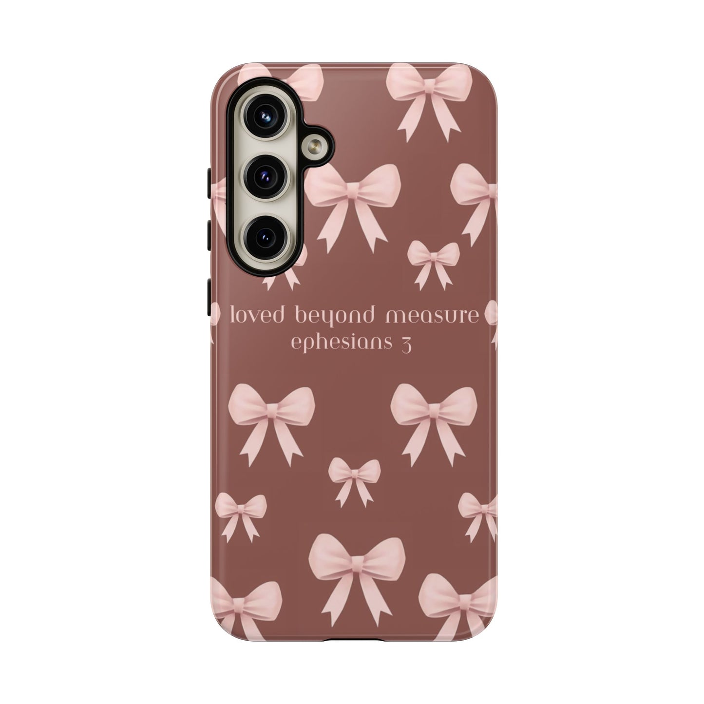 Pink Bows Phone Case- Ephesians 3