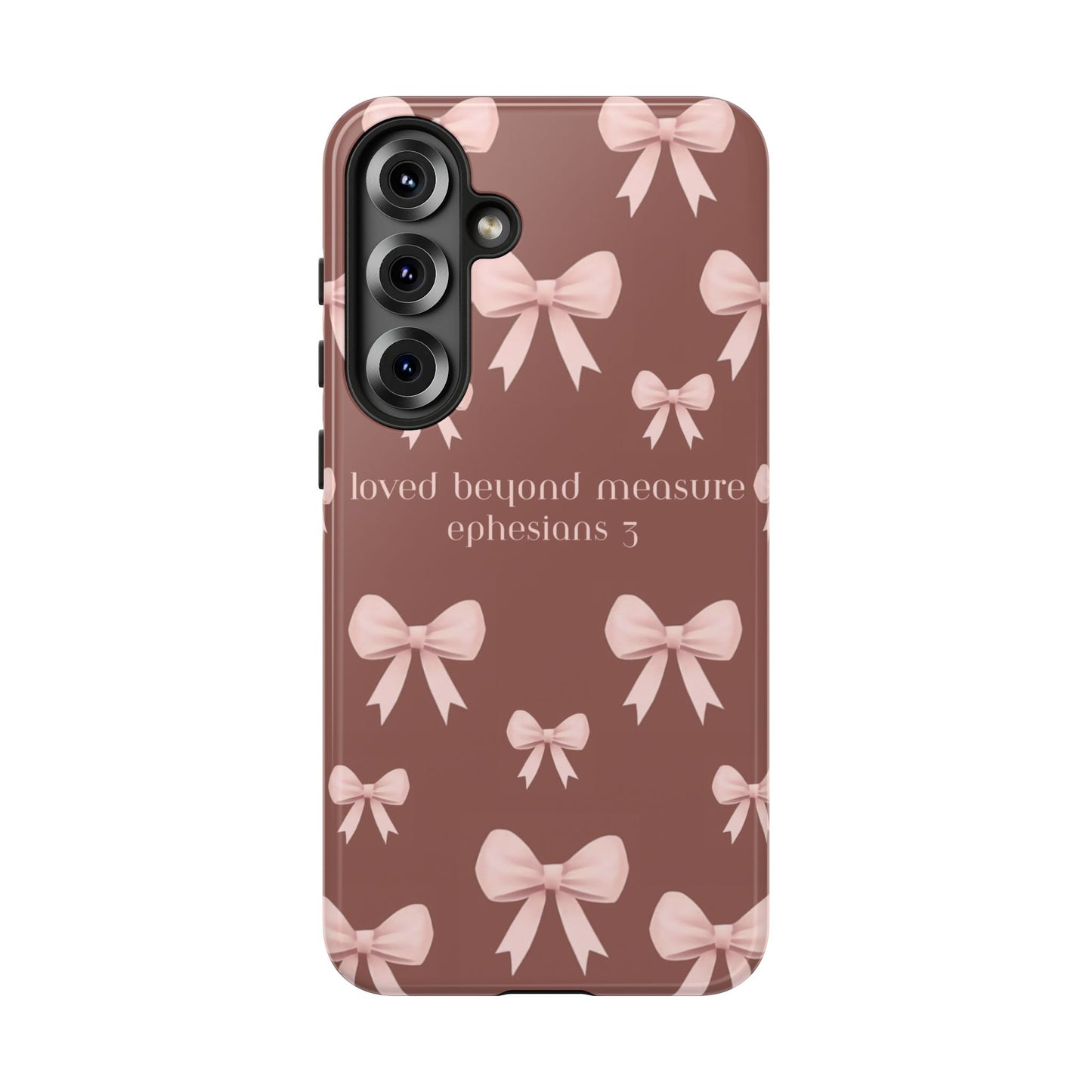 Pink Bows Phone Case- Ephesians 3