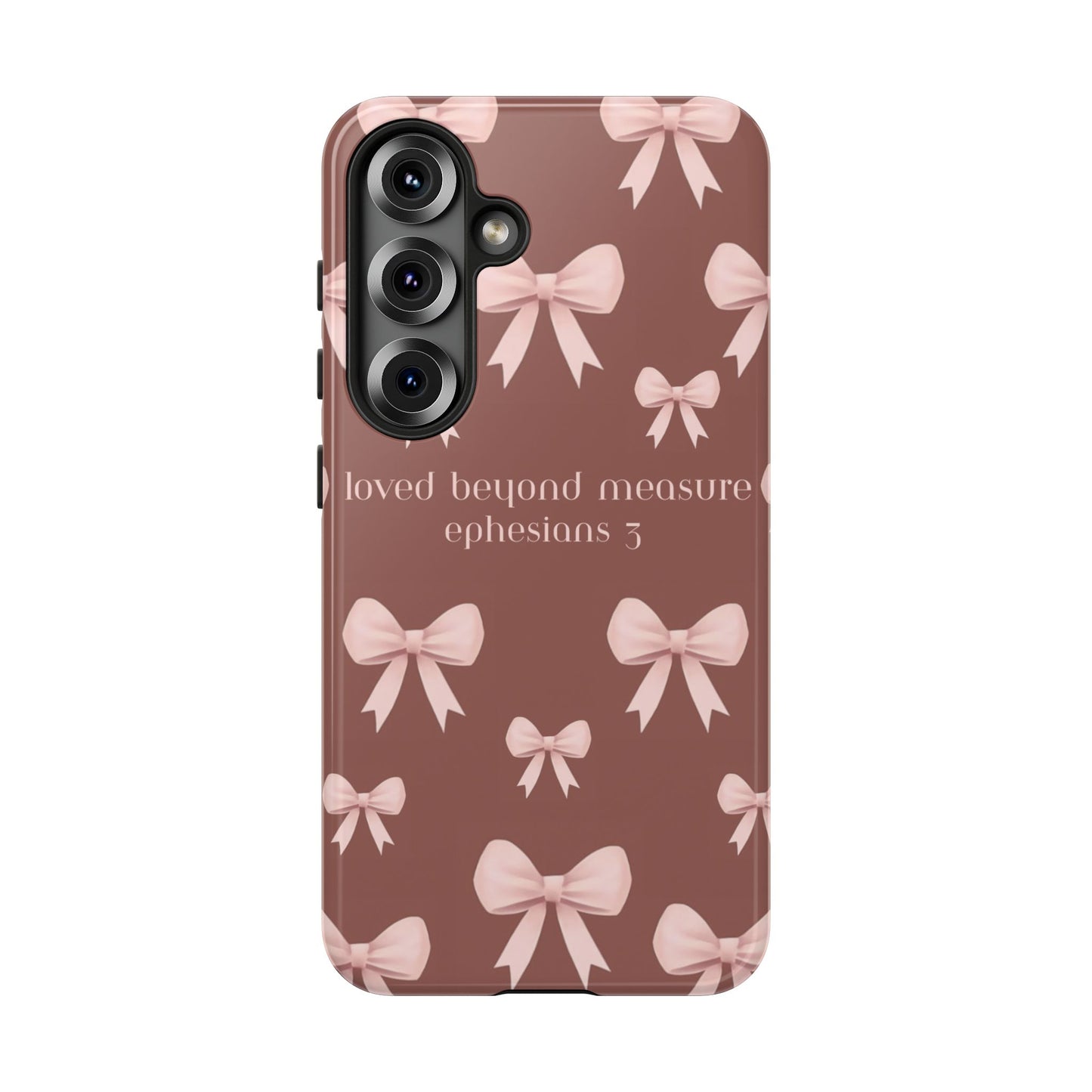 Pink Bows Phone Case- Ephesians 3