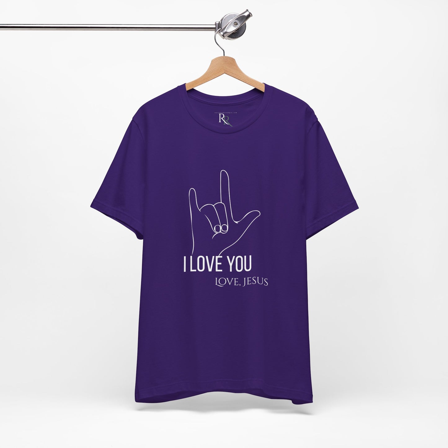 I Love You (Love, Jesus) T-Shirt — ASL Hand Sign Christian Tee-John 15:12