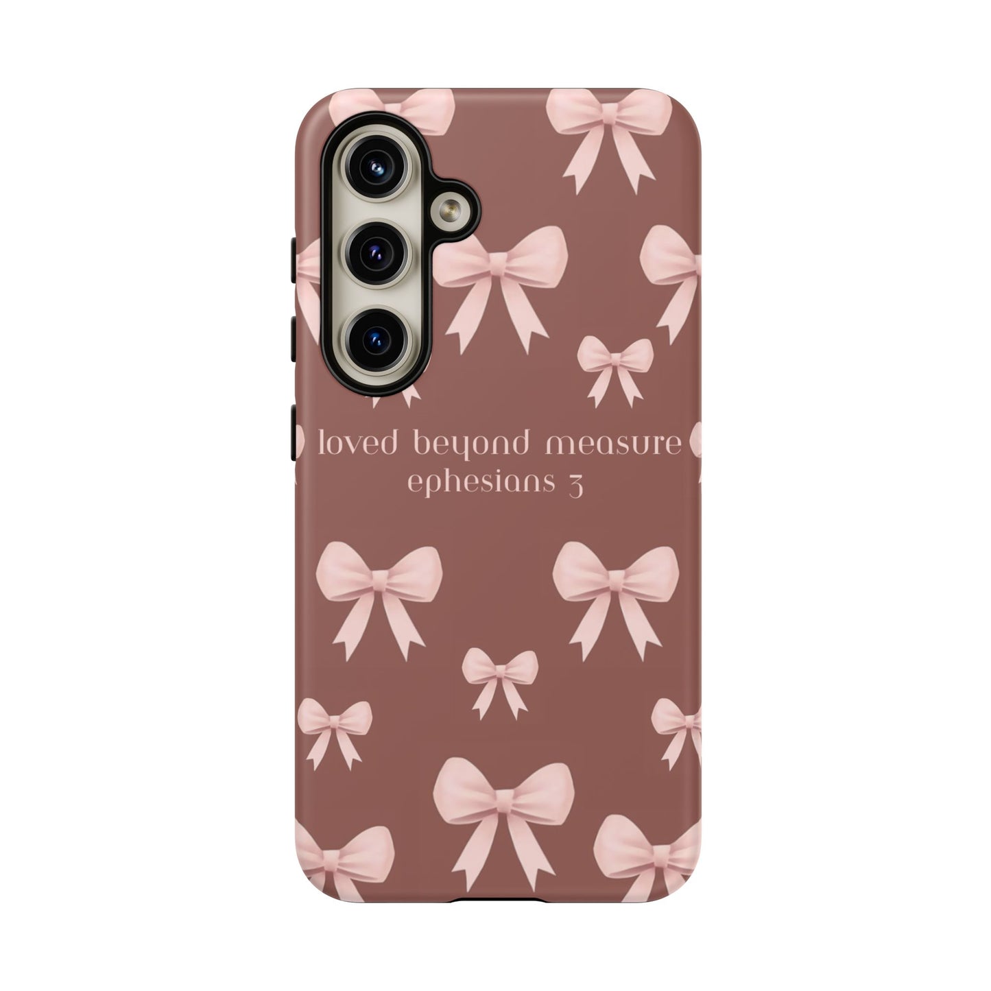 Pink Bows Phone Case- Ephesians 3