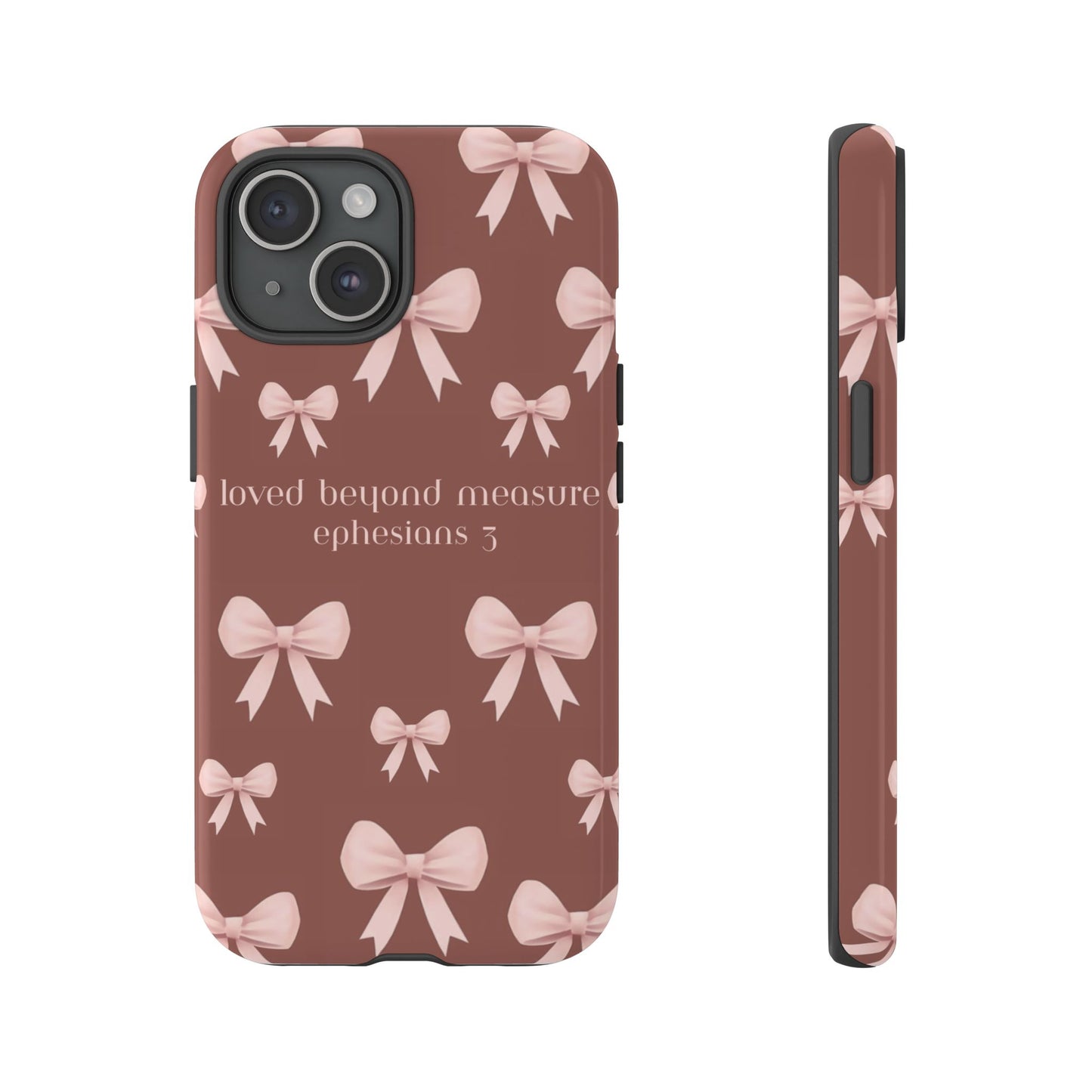 Pink Bows Phone Case- Ephesians 3