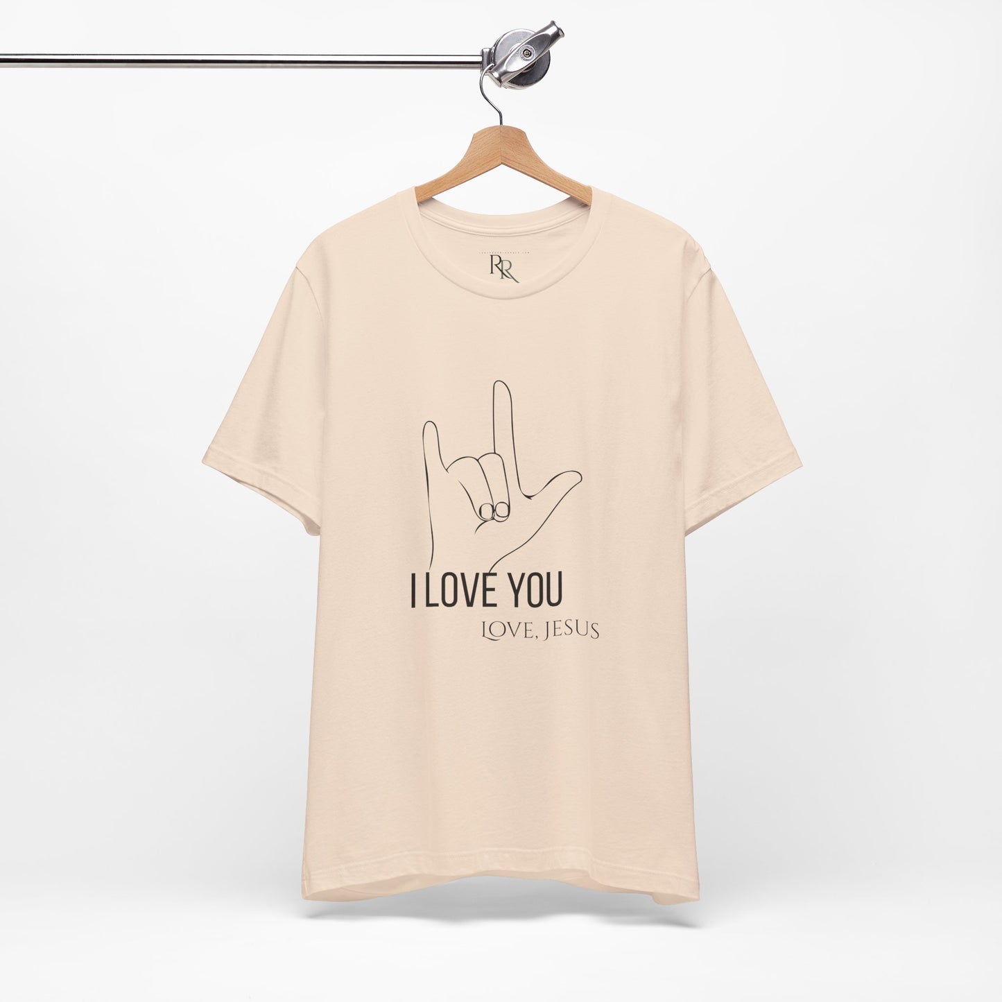 I Love You (Love, Jesus) T-Shirt — ASL Hand Sign Christian Tee-John 15:12