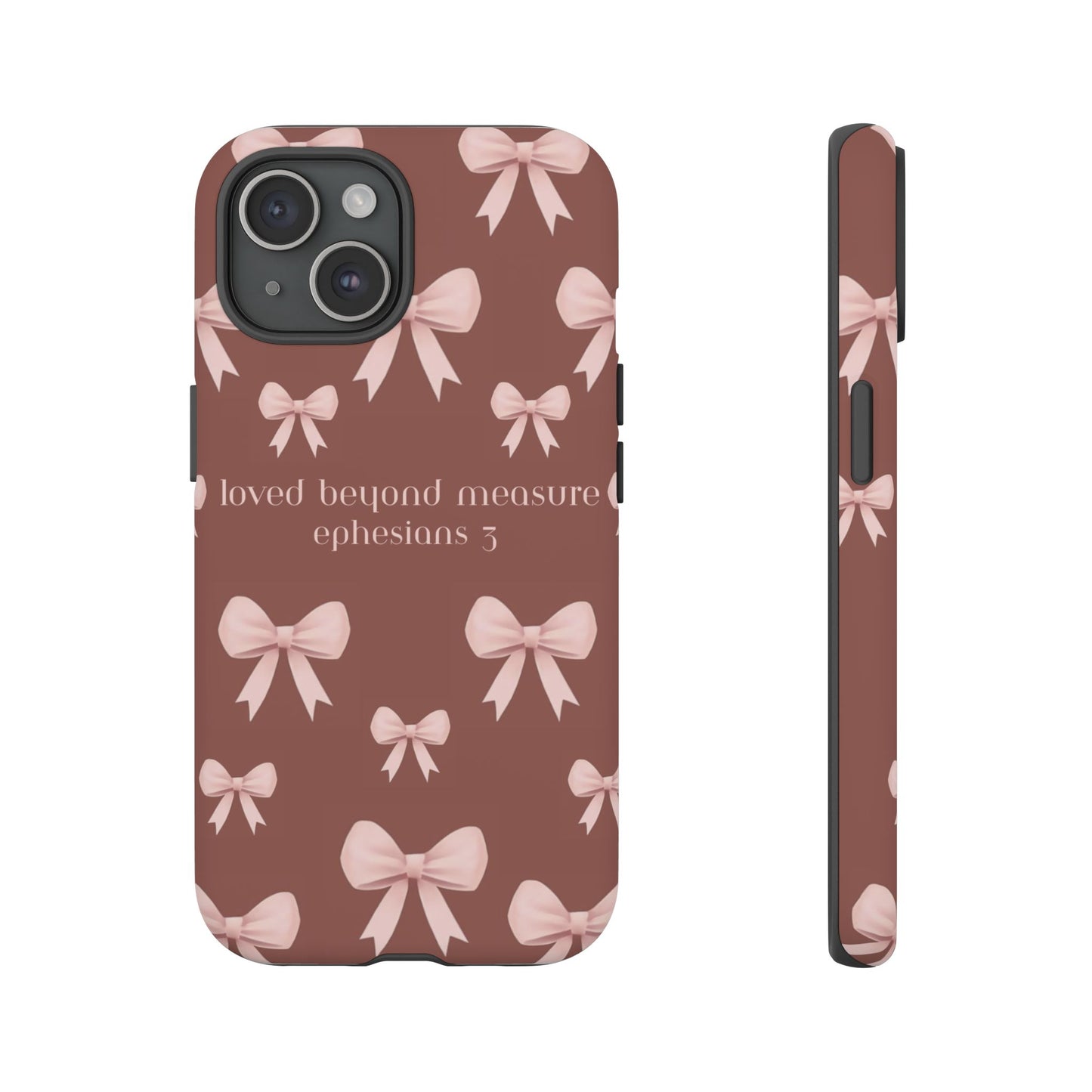 Pink Bows Phone Case- Ephesians 3