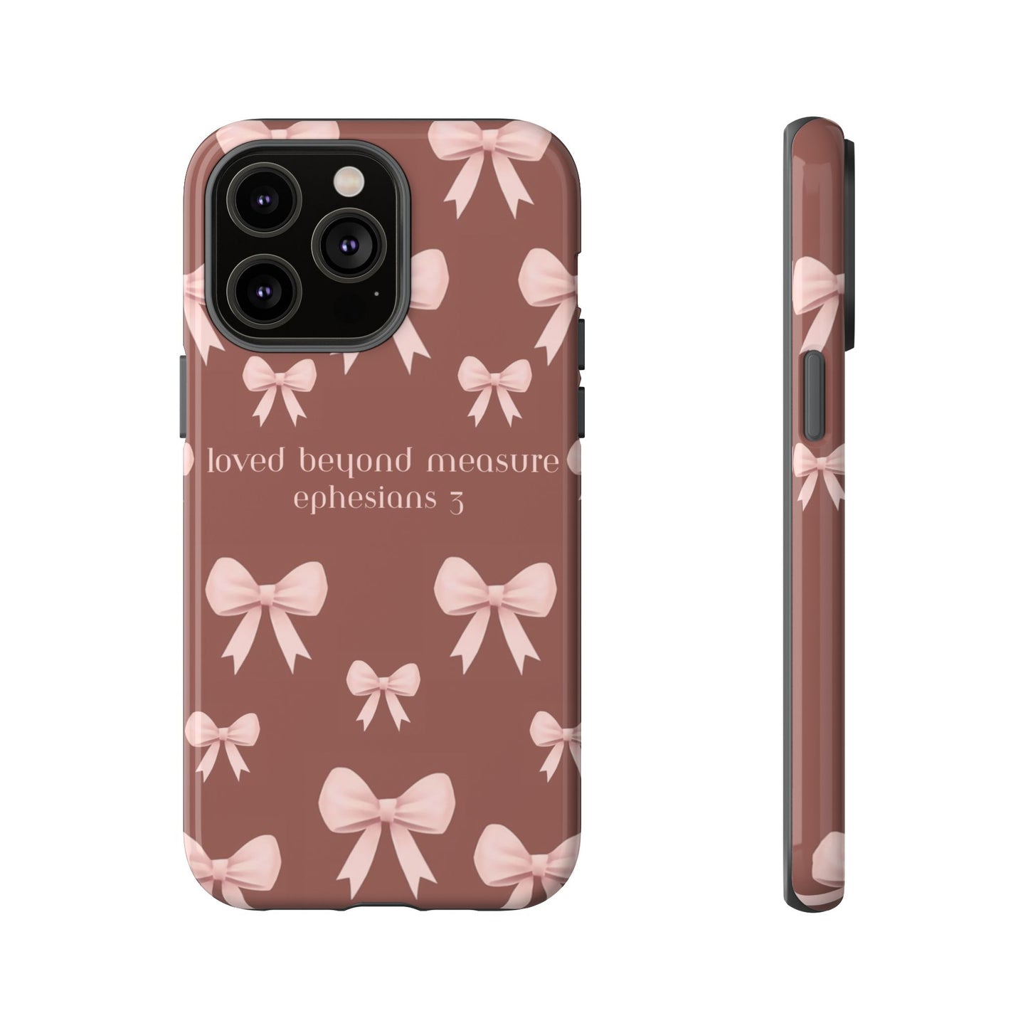 Pink Bows Phone Case- Ephesians 3