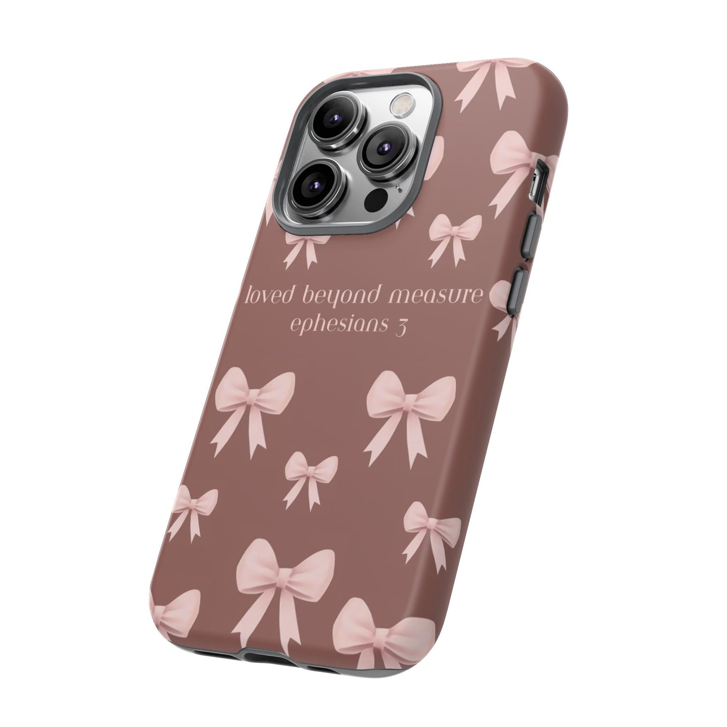 Pink Bows Phone Case- Ephesians 3