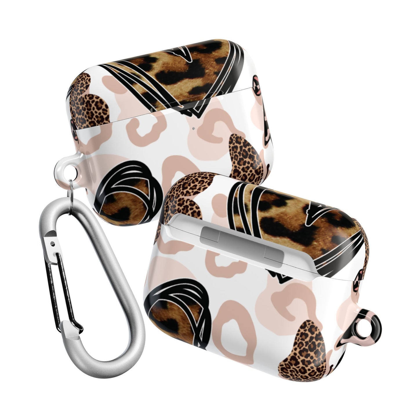 Cheetah Print Hearts & Butterflies | Airpods Case
