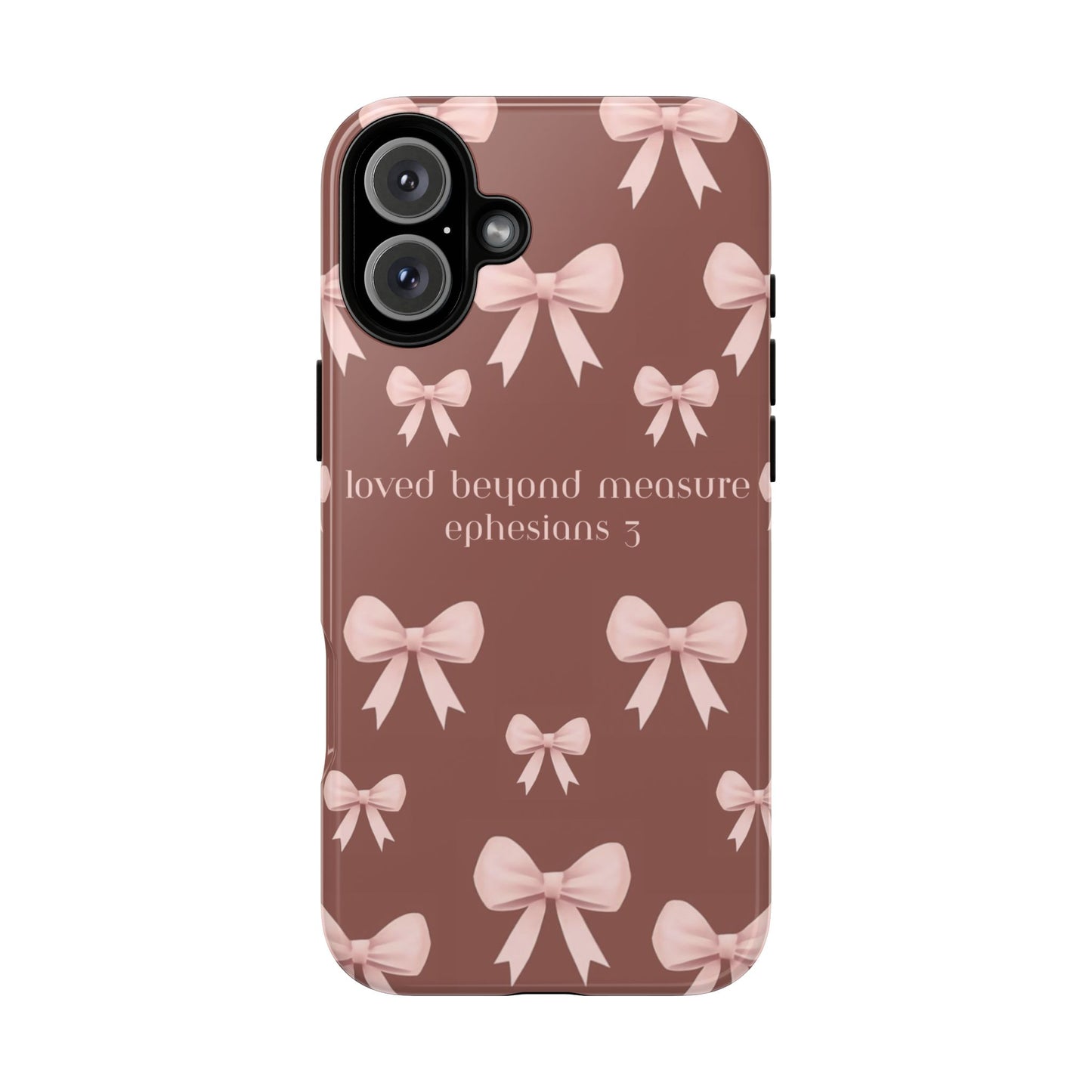 Pink Bows Phone Case- Ephesians 3