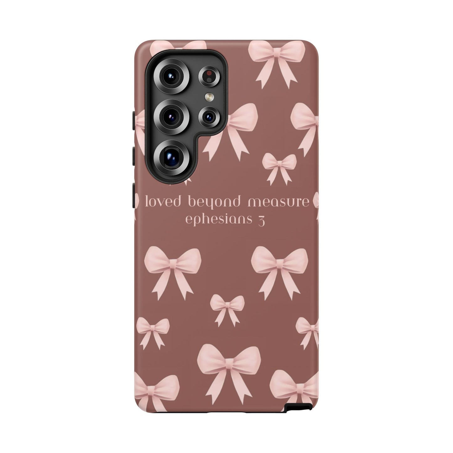 Pink Bows Phone Case- Ephesians 3