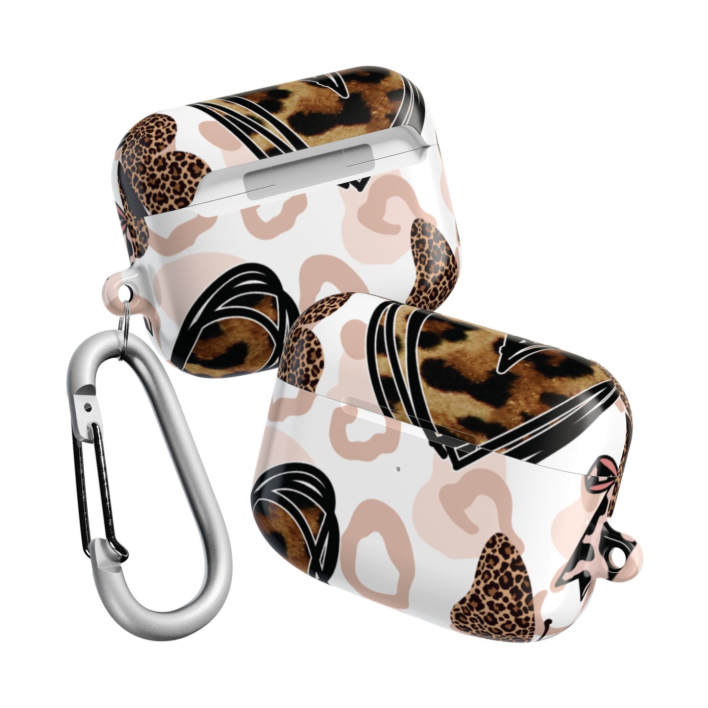 Cheetah Print Hearts & Butterflies | Airpods Case